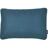 done.® Dekokissen DONE. "Uni", blau (petrol, unifarben), B:40cm L:60cm, Baumwolle, Dekokissen_Sitzkissen_Kissenhüllen, unifarben, Reißverschluss, Kissenhüle ohne Füllung, 1 Stück