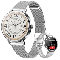 Damen Fitness Smartwatch 1.26" HD Calling Herzfrequenz IP68 2 Armbänder inkl