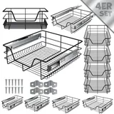 Kesser KESSER® Teleskopschublade Küchenschublade Küchenschrank ? Korbauszug ? Schrankauszug ? Vollauszug ? Schublade