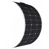 Aysolar 100W 12V Solarpanel Flexibel Monokristallines Flexible Solarmodul 100 Watt 12 Volt für Wohnwagen Wohnmobil Boot Yacht Marine 12V Batterien