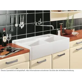 Villeroy & Boch Spülstein Doppelbecken graphite + Excenterbetätigung