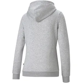 Puma Ess Logo Kapuzenjacke Damen light gray heather XS