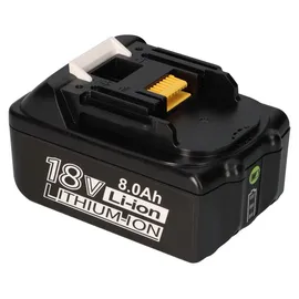 Akkuman 18V Akku passend für Makita Akku 18V 8Ah BL1860 BL1850 BL1850B BL1860B BL1840B BL1840 BL1830 BL1835 BL1845 194204-5 LXT-400