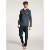 Calida Pyjama »Relax Streamline«, (2 tlg.), mit aufgesetzter Brusttasche CALIDA dark sapphire