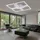 ETC Shop LED Deckenlampe 31W 52,5 x 5,3 cm grau