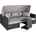 Polyrattan Lounge-Set schwarz
