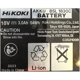 Hikoki BSL1830C Akku 18 V 3,0 Ah