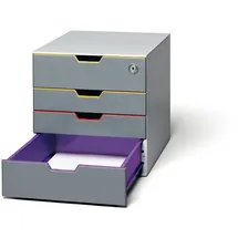 Durable Schubladenbox Varicolor 28 x 29,2 x 35,6 cm 4-tlg. mehrfarbig