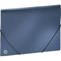 Ecobra Eckspannmappe Blue Metallic
