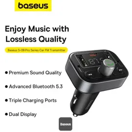 Baseus S-09 Pro, Auto Adapter, Schwarz