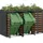 vidaXL Mülltonnenbox 2,04 x 1,22 m Anthrazit