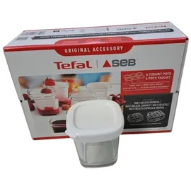 SEB XF100501 Joghurtbehälter, Rot, 6er Set