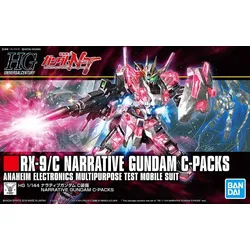 1/144 HGUC NARRATIVE GUNDAM C-PACKS ca. 14cm groß