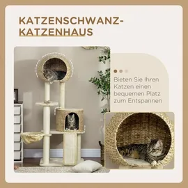 PawHut Kratzbaum 60 x 60 x 150 cm beige