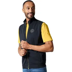 Sweatweste CASAMODA "CASAMODA Sweatweste uni", Herren, Gr. 5XL, blau (dunkelblau), 100% Baumwolle, Westen