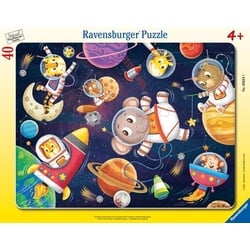 Rahmenpuzzle Ravensburger Tierische Astronauten 30 Teile