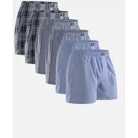 Danish Endurance Boxershorts blau/rot L 6er Pack