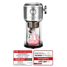 GASTROBACK Ice Shaver Eismaschine (35 Watt, Silber)