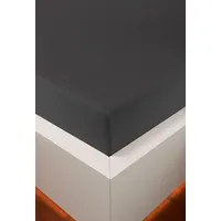 Bellana jersey Royal jersey Spannbetttuch Schwarz, 140-160 x 200-220