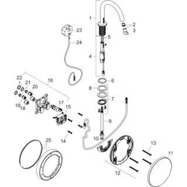 Hansgrohe Uno Elektronik-Waschtischmischer Brushed Bronze