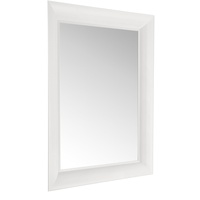 Kartell Francois Ghost, Wall Mirror, 88 x 111 cm, Weiß Undurchsichtig glänzend