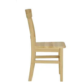 Erst-Holz Klassischer Holzstuhl Kiefer Küchenstuhl Massivholzstuhl Doppelpack oder Einzelstuhl V-90.71-27