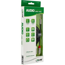 InLine Slim Audio Kabel 3,5mm Stecker an 2x Cinch Stecker 10,0m (99240)