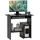 Homcom - Computertisch - L80 x B45 x H75 cm - schwarz