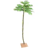 vidaXL Künstliche Palme mit 252 LEDs Warmweiß 400 cm