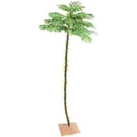 vidaXL Künstliche Palme mit 252 LEDs Warmweiß 400 cm