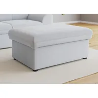 DOMO collection Hocker »Topper«, mit Wellenunterfederung, auf Kunststoffgleitern blau