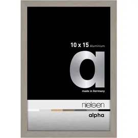 Nielsen Bilderrahmen Aluminium grau 10x15 cm 1 St.