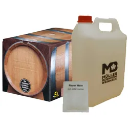 Weinhaus Müller Bornheim Pfalz Weißwein 7 % vol. 5 Liter Bag in Box