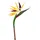I.GE.A. Künstliche Blume Strelitzie Paradiesvogelblume Exotischer Dekozweig Zweig Einzelblume Dekoblume Tropische Vase Arrangement Gesteck Stielblume Gold Hochzeit Hawaii Party Themenparty Dekoration
