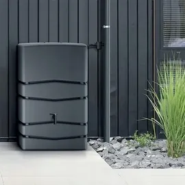 Prosperplast Regenwasserbehälter Aqua Tower 350 l hellgrau