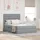 vidaXL Bett mit Stauraum und LED Hellgrau 140 x 190 cm