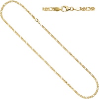 Goldkette JOBO Halsketten Gr. Gelbgold 585, Länge: 45 cm, gelb (gelbgold 585) Damen Goldketten