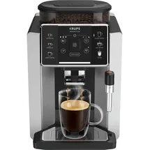 Krups Espressomaschine EA910E10 - Silber/Schwarz