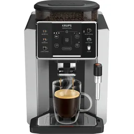 Krups Espressomaschine EA910E10 - Silber/Schwarz