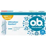 o.b. ProComfort Normal, Tampons für mittlere bis stärkere Tage mit Dynamic Fit Technologie & SilkTouch Oberfläche, für ultimativen Komfort* & zuverlässigen Schutz (6 x 16 Stück)