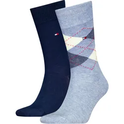TOMMY HILFIGER Herren Socken Check 2er Pack