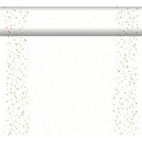 Dunicel Dunicel-Tischläufer Tête-à-Tête Golden Stardust white 24 m x 0,4 m (20 Abschnitte) 1 Stück