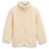 Tom Tailor Mädchen 1049275 Kinder Teddy Sweatjacke mit Fleece, 36990-Cloudy beige, 116/122 EU
