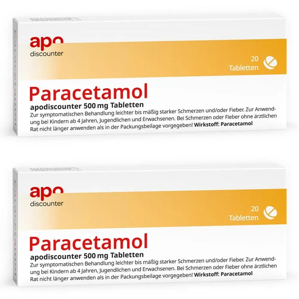 Paracetamol 500 mg Tabletten von apodiscounter