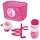 Ventura Zubehörset für Kinderfahrrad, Korb, Glocke, Trinkflasche, pink/rosa