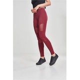 URBAN CLASSICS Urban s Damen Ladies Tech Mesh Skinny Leggings, Rot (Port 01157), L