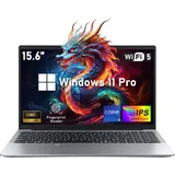 NIAKUN 15.6 Zoll Laptop Notebook, Prozessor i3 1025G1 2C/4T PC Computer, bis zu 3.4Ghz, RAM 16GB+SSD 512GB Laptope, FHD 1920x1080P, Laptop Computer mit beleuchteter Tastatur, WiFi 5, USB 3.0, 6000mAh