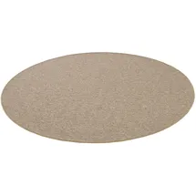 Snapstyle Feinschlingen Velour Teppich Strong Nougat Rund