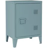 [en.casa] Nachtschrank Inari 57 x 40 x 30 cm Graublau