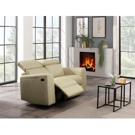 Home Affaire "Sentrano", beige (creme), B:152cm H:82cm T:98cm, NaturLEDER/Kunstleder (Das Leder hat eine Dicke von 0, 9-1, 0 mm);Kunstleder;Webstoff (95% Polyester, 5% Nylon);Struktur fein (95% Polyester, 5% Nylon), Sofas, 152 cm, man. o. elektr.